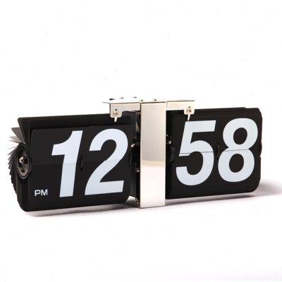 大号翻页钟客厅挂钟创意摆件钟表座钟个性现代机械时钟简约挂墙钟