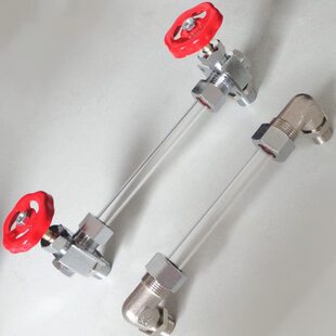 考克水位计3分玻璃管弯头蒸汽发生器锅炉配件水位弯头水位视窗