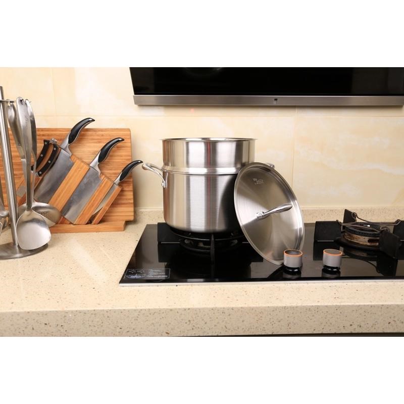 优太24cm德国五层316不锈钢汤锅无H涂层不粘炖锅电磁炉燃气锅具