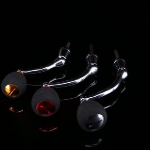 渔轮摇把 纺车轮全金属摇柄 摇臂  渔轮配件 海竿轮折叠EVA手把