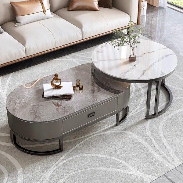 茶几轻奢现代小户型客厅家用花几北欧圆形玻璃茶几电视柜组合简约,住宅家具,茶几,淘宝优惠券,粉丝福利购,淘宝优惠卷