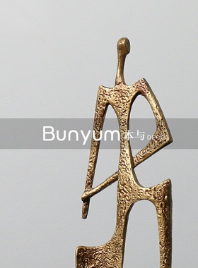 现代样板房间抽象软装r饰品人物摆件售楼处酒店大堂轻奢创意摆设