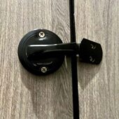 公共厕所门锁拉丝合金插销隔断指示锁不锈钢带拉手卫生间五金