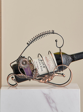 客厅酒柜红酒架摆件轻奢高档红酒杯架家用电视柜铁W艺酒架玄关装