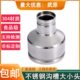 304沟槽式 不锈钢水管卡箍变径直通大小头薄壁管件 异径直通对接头