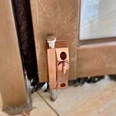 防盗门栓铁门插销锁有框门地插地插销旋转门锁地锁木门地弹门弹簧