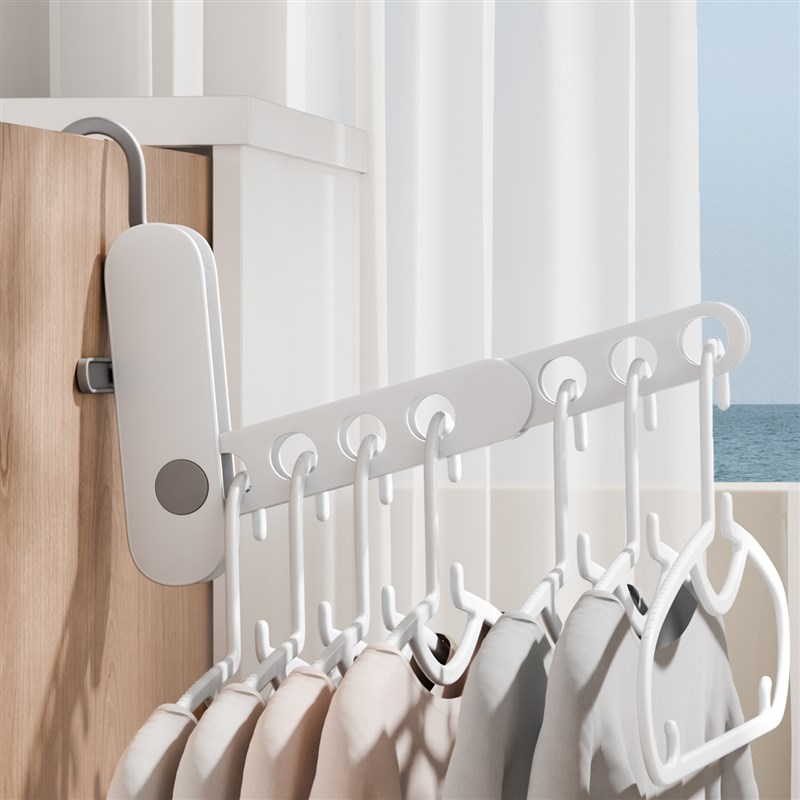 可折叠衣架家用挂衣o便携式伸缩架子旅游旅行酒店用多功能晾晒挂