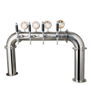 厂家供应 特万太博啤酒分发设备扎啤机 304不锈钢门型四孔大酒柱