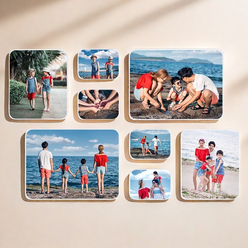 照片墙组相框合影楼婚纱照九宫格相框简K约创意照片做成相框定制