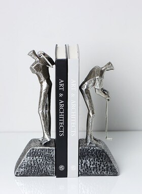 现代无障碍豪华银色高尔p夫俱乐部书柜装饰模型室书房书柜书架办