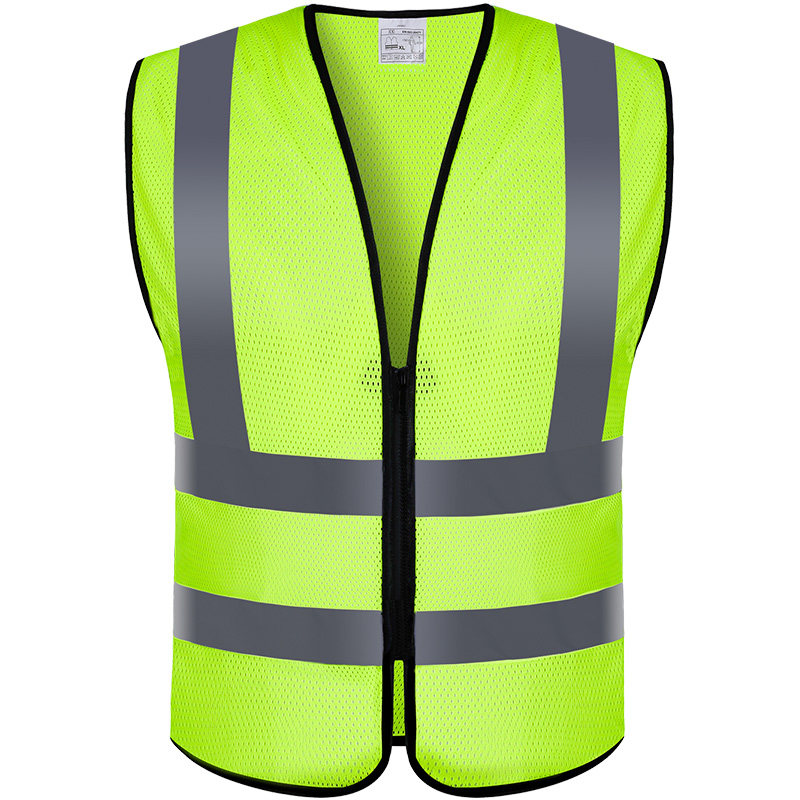 反光背心马甲 荧光衣安全服骑行交通施工环卫外套夜间超亮汽车用