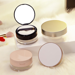 cpb散粉盒空盒便携小分装盒带粉扑高档胡椒粉弹带镜蜜粉收纳盒子