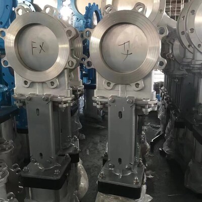 PZ673H-16P/C不锈钢气动法兰刀型闸阀气动铸钢对夹浆液阀插板阀