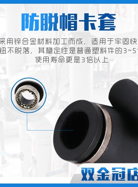 气动精品黑色白色快速接头直角L型二通弯通PV4 PV6 PV8 PV10 PV12