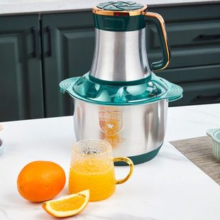 双盆家用5升7档位家用电动绞肉机绞菜料理器大容量 多功能 可和面