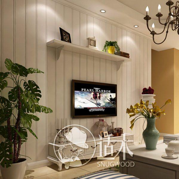 适木白色欧式护墙板墙裙免漆桑拿板吊顶实木扣板装饰板定制