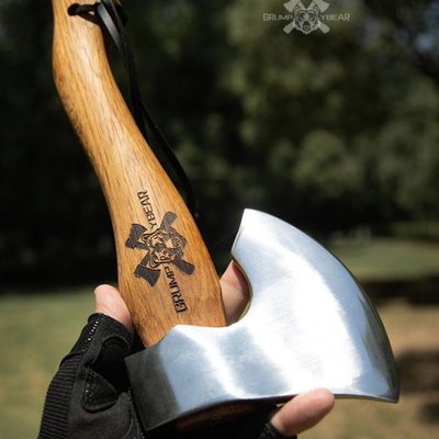 G&B暴躁熊 维京尼曼斧头锻造木工斧锻打劈柴斧户外斧开山斧手斧