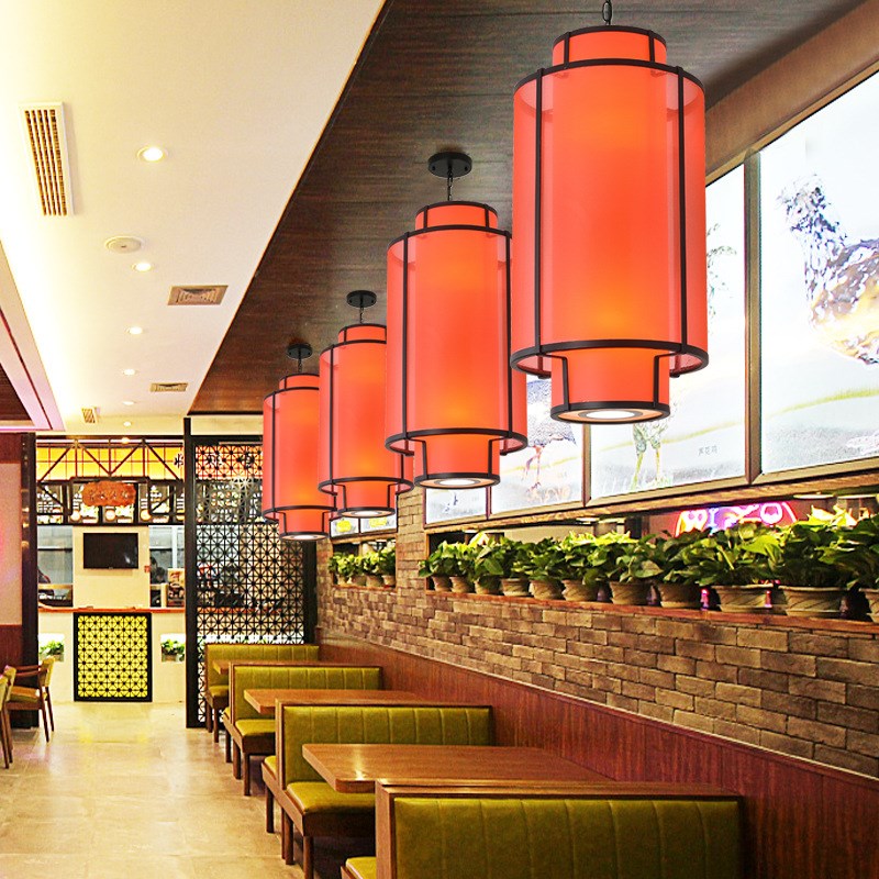 中式铁艺吊灯古典l中国风酒店饭店走廊仿古餐饮火锅店餐桌国潮灯