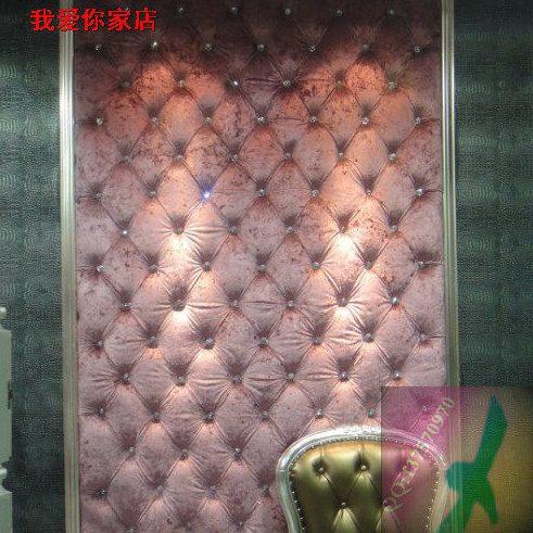 背景墙软包吸音欧式拉扣皮革绒布叠扣KTV酒店卧室床头客厅定制