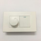118型家用墙壁插座一位单控开关面板风扇调速一开一调速器
