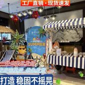 网红摊位展示架摆摊棚移动集市摊位可折叠摆摊架促销 花车夜市架子