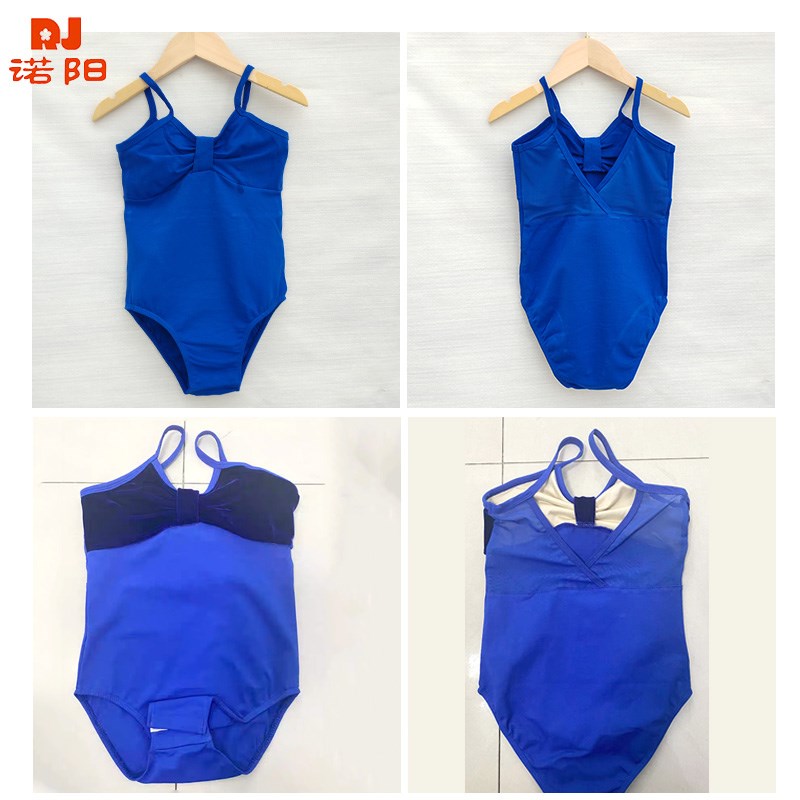 夏季儿童芭蕾舞蹈服女童吊带连体服体H操服专业考级服女孩中国舞