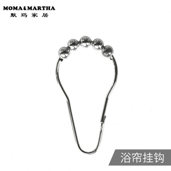 默玛葫芦型浴帘挂钩浴帘环滚珠挂钩金属挂钩窗帘挂钩全铜材质12个
