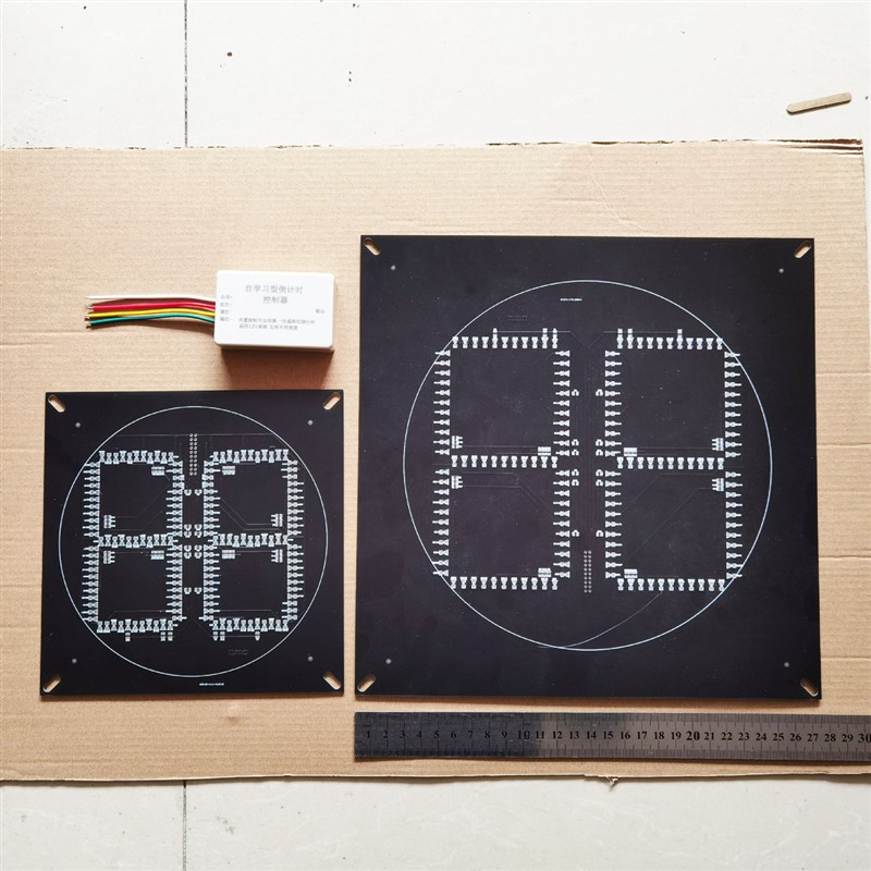 12V倒b计时交通信号灯控制器 倒计时灯板控制板 红绿灯倒计时显示