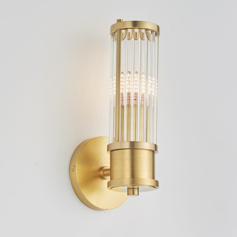 后现代玻璃壁灯别墅古镇r客厅餐厅床头卧室过道浴室全铜样板间壁