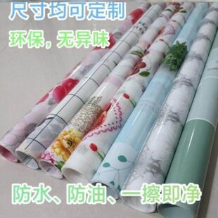 地板革桌布台布加厚塑料炕革桌布长方形餐桌茶几垫正方形防水