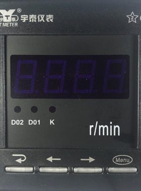 智能传感器专用表YT195-3V1 1500r/min DC 0-10V 转分表  6L2型