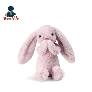 nomielle毛绒玩具绒玩偶安抚娃娃公仔超柔短毛莱茵兔子新年礼物