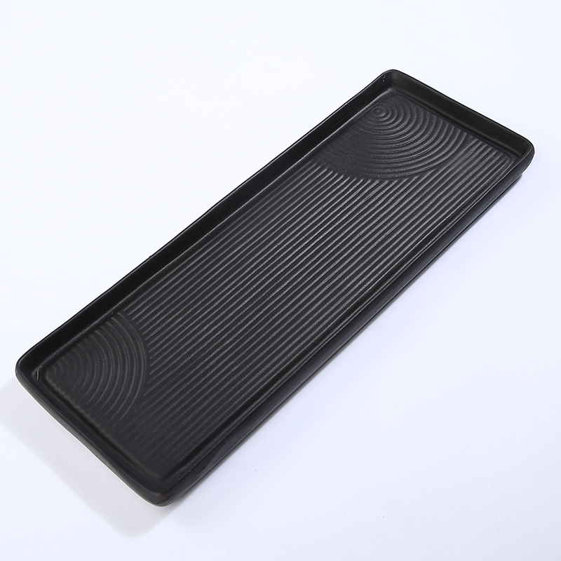 陶瓷托盘长方形垫底接水盘底盘椭圆E托盘盆托底托多肉花盆家用托