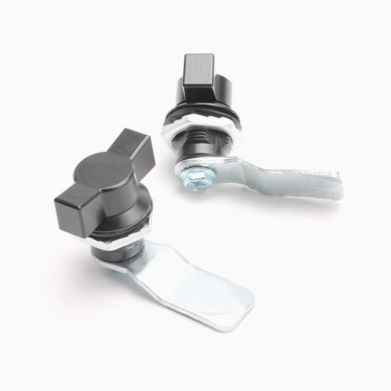 梅花式手柄转舌锁 PA齿轮手柄 MBS714-1 开关柜门锁 塑料手柄锁