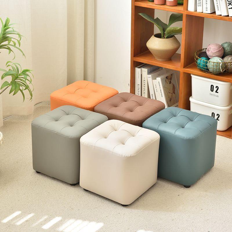 凳子家用结轻实换鞋创板凳坐墩客厅奢矮意凳实木凳方门口茶几69沙