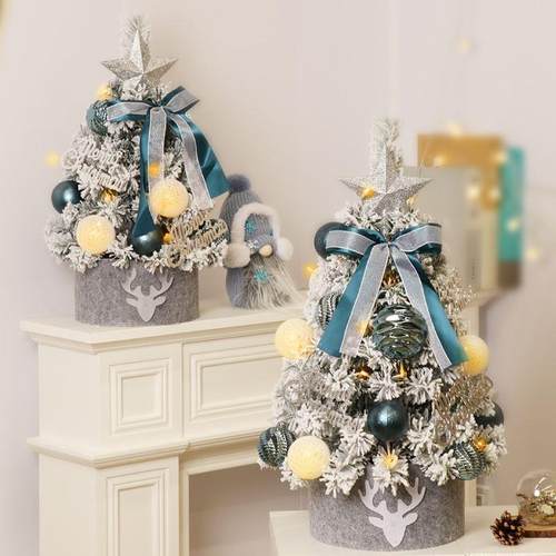 2026款圣树迷你桌面摆件新104圣诞装饰品发光灯小诞型ins风di节y