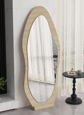 地挂ZES全身镜镜家用落子镜异型中古试衣镜感网红卧室壁穿衣镜