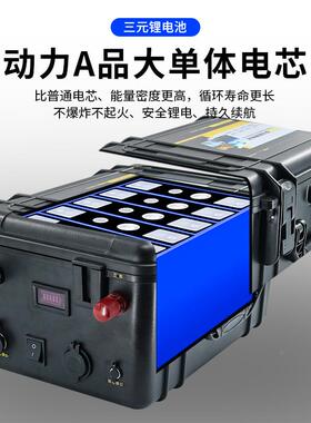 船外机锂推进电瓶LiFePO4磷酸铁器12.8V95600AH船用大容量1动力电