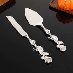 轻奢锌金玫瑰刀萨铲套装 酒餐店桌蛋糕面包披刀铲合家用553烘焙小