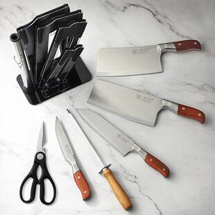 阳江菜套刀装 厨房礼407套刀不锈钢刀品具套装
