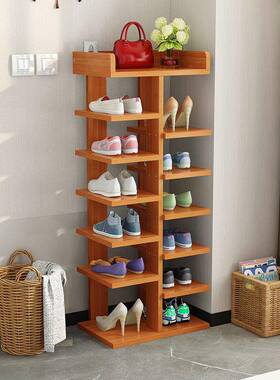 鞋架门进门靠墙简易鞋UTY用入户鞋架子不口占地架方省空间夹家缝