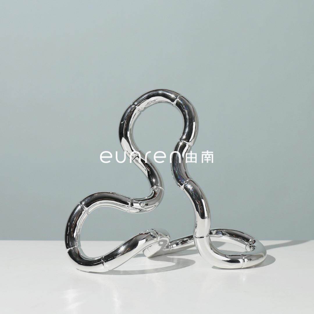 简约代艺术树脂抽环形摆件样板现房象SPU间扭客厅茶几书桌面软装,家居饰品,装饰摆件,淘宝优惠券,粉丝福利购,淘宝优惠卷