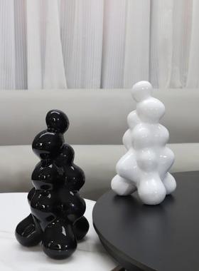 简约不现脂规则堆砌球造型树摆件客代厅卧室玄关样板房家居1124装