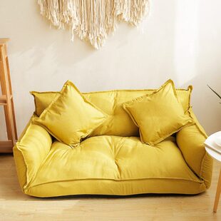 日式懒人沙发双人榻榻米沙发床软卧室小户型沙发可折叠多功能创意