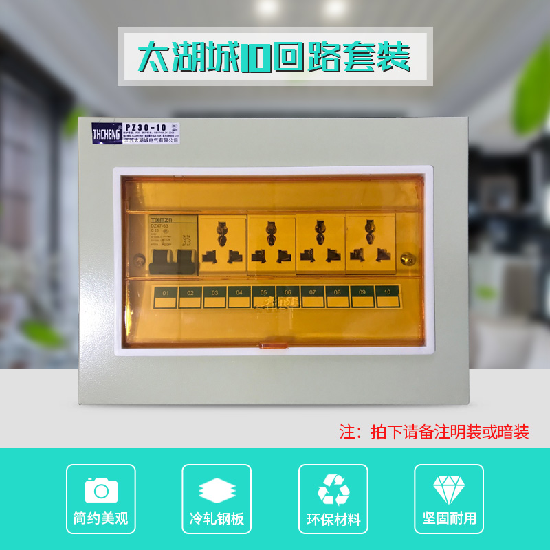 工地箱临时插座箱移动型PZ30-10 1F2回路箱 明暗装 工程户外配电