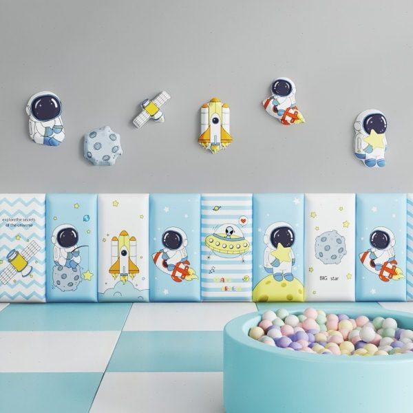 自粘儿童房软包墙面榻榻米软包墙围防撞软包床头背景墙靠背护墙板,家装主材,背景墙软包,淘宝优惠券,粉丝福利购,淘宝优惠卷