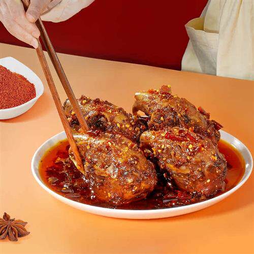 【满188-80】四川特产老成都双流麻辣兔头香辣卤味妈妈味道200g