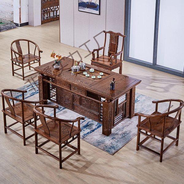 国标红木茶台鸡翅木茶桌公室功夫茶桌中式原木茶几客厅实木茶台,商业/办公家具,茶台/茶桌,淘宝优惠券,粉丝福利购,淘宝优惠卷