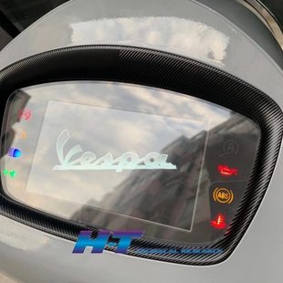 Vespa300改装GTS长领带短领带仪表框装饰盖黑化水转印冲刺春天150
