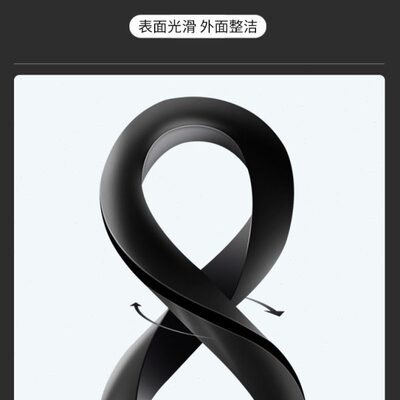 锦云加宽槽双面硅胶护线圈双面通孔橡胶圈面板快装护线圈黑色